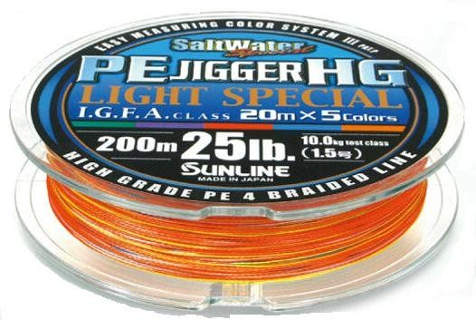 Шнур Sunline PE Jigger HG 1.0 200m 16lb