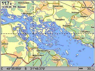 SD «Електронна карта України для GPS Lowrance та Eagle»