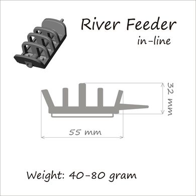 Односторонняя кормушка River Feeder 40 г