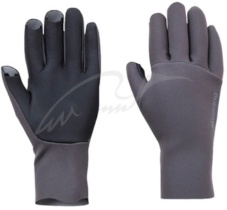 Рукавиці Shimano Chloroprene EXS 3 Cut Gloves L gray