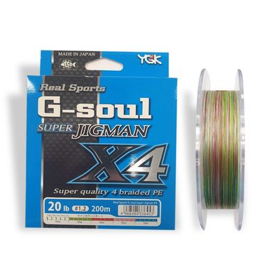 Шнур плетеный YGK Super Jig Man X4 200m #1.2/20lb