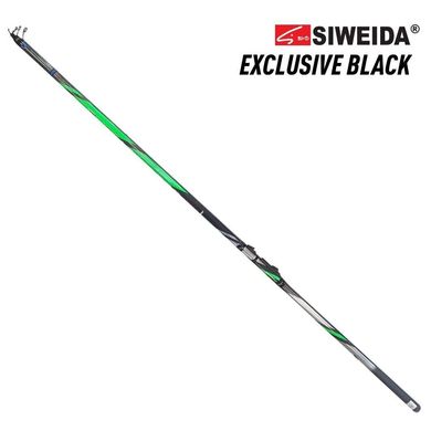 Комплект Болонская удочка Siweida Exclusive Black 5m с кольцами + Катушка Condor Ribcage 1000