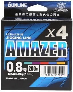 Шнур Sunline SM Amazer X4 200m (multicolor) #0.6 14lb/6.4kg