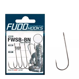 Крючки Fudo Worm SSB Black 1/0 (6 шт.)