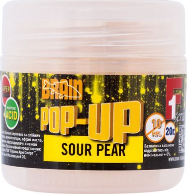 Бойлы Brain Pop-Up F1 Sour Pear (груша) 10 mm 20 gr