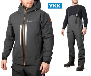 Комплект чоловічий риболовний демісезонний Aquaguard ДОЩОВИК (куртка+штани) - сірий - L-182-188