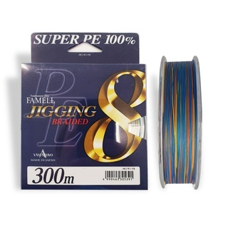 Шнур Yamatoyo PE Jigging 8 300 м, Multicolor #3, 0,29 мм