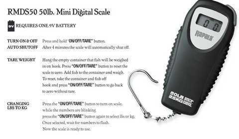 Rapala 50lb Mini Digital Scale RMDS-50