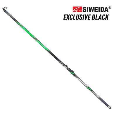 Комплект Болонская удочка Siweida Exclusive Black 4m с кольцами + Катушка Shimano FX 2500 FBC