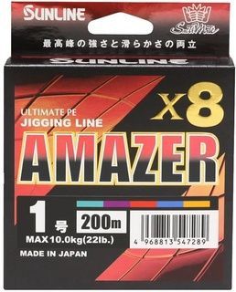 Шнур Sunline SM Amazer X8 200m (multicolor) #0.8 19lb/8.6kg