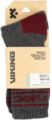 Шкарпетки Viking Fishing Yeti M (38-40) magenta-grey