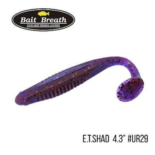 Приманка Bait Breath E.T.Shad 4,3" (6 шт) (Ur29  Chameleon／Red・seed)