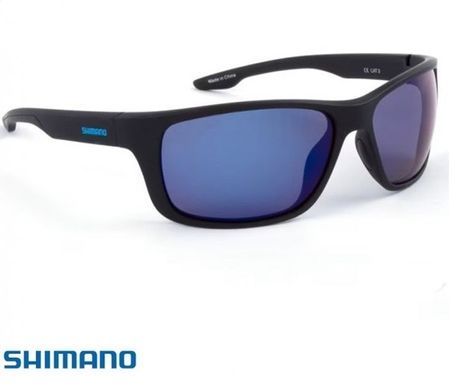 Окуляри Shimano Antares Matte Black + Blue Mirror