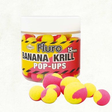 Pop-ups Dynamite Baits Two Tone Banana & Krill 15mm