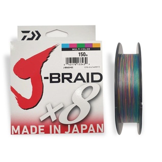 Шнур Daiwa J-Braid X8 0,10mm 150m Multi Color