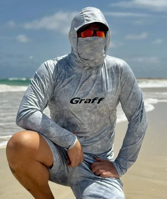Шорти GRAFF серія Solar Climate UPF50 сірий/білий