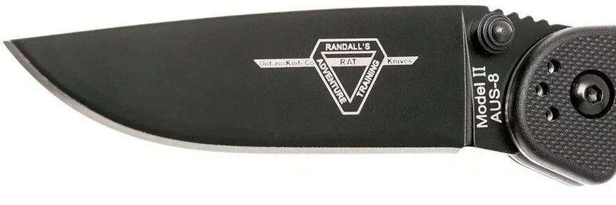 Ніж Ontario Knife RAT II AUS-8 BB Black