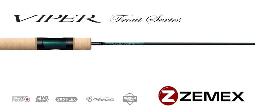 Спиннинг ZEMEX Viper Trout series 602XUL 1,83m 0,3-3,5g