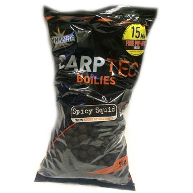 Бойли Dynamite Baits Carptec Spicy Squid 15mm 2kg