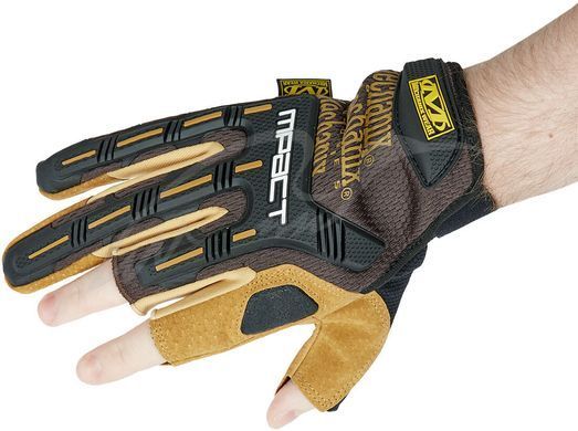 Рукавички Mechanix M-Pact Framer Leather. L. Brown