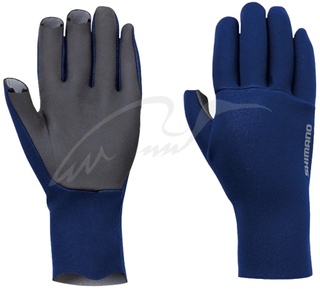 Рукавиці Shimano Chloroprene EXS 3 Cut Gloves L blue