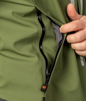Комплект чоловічий риболовний демісезонний Aquaguard ДОЩОВИК (куртка+штани) - сірий/оливковий - M
